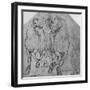 'Two Horsemen', c1480 (1945)-Leonardo Da Vinci-Framed Giclee Print