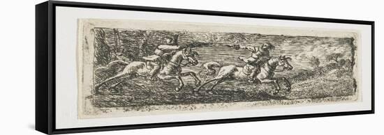 Two Horsemen Fighting-Pieter Van Laer-Framed Stretched Canvas