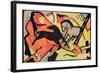 Two Horses, 1911/12-Franz Marc-Framed Giclee Print