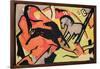 Two Horses, 1911/12-Franz Marc-Framed Giclee Print