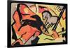 Two Horses, 1911/12-Franz Marc-Framed Giclee Print