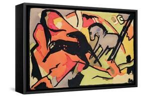 Two Horses, 1911/12-Franz Marc-Framed Stretched Canvas