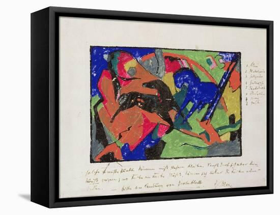 Two Horses, 1911-12-Franz Marc-Framed Stretched Canvas