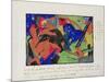 Two Horses, 1911-12-Franz Marc-Mounted Premium Giclee Print