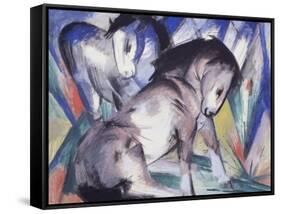 Two Horses, 1913-Franz Marc-Framed Stretched Canvas