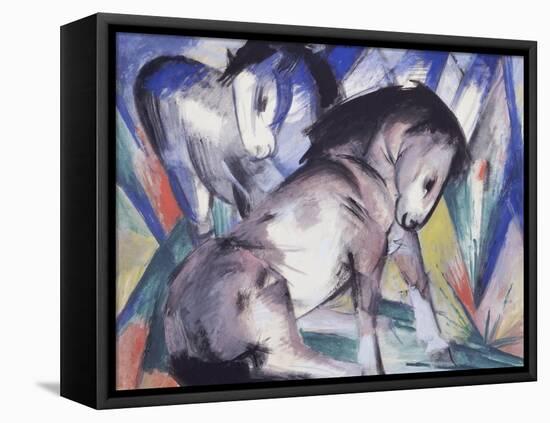Two Horses, 1913-Franz Marc-Framed Stretched Canvas