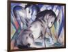 Two Horses, 1913-Franz Marc-Framed Giclee Print