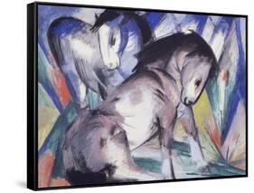 Two Horses, 1913-Franz Marc-Framed Stretched Canvas