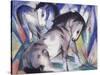 Two Horses, 1913-Franz Marc-Stretched Canvas