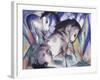 Two Horses, 1913-Franz Marc-Framed Giclee Print