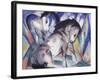 Two Horses, 1913-Franz Marc-Framed Giclee Print