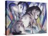 Two Horses, 1913-Franz Marc-Stretched Canvas