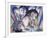 Two Horses, 1913-Franz Marc-Framed Giclee Print