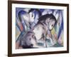 Two Horses, 1913-Franz Marc-Framed Giclee Print