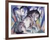 Two Horses, 1913-Franz Marc-Framed Giclee Print