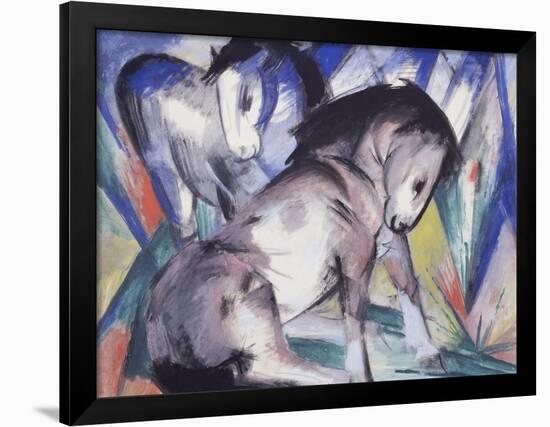 Two Horses, 1913-Franz Marc-Framed Giclee Print