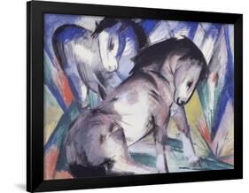 Two Horses, 1913-Franz Marc-Framed Giclee Print