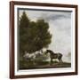 Two Horses Communing in a Landscape by George Stubbs-George Stubbs-Framed Giclee Print