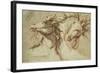 Two Horses' Heads-John Michael Rysbrack-Framed Giclee Print