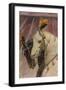 Two Horses with Plumes-null-Framed Art Print