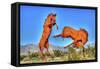 Two Horses-Robert Kaler-Framed Stretched Canvas