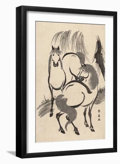 Two Horses-null-Framed Art Print