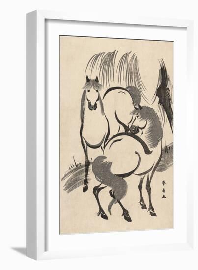 Two Horses-null-Framed Art Print