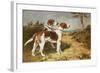 Two Hounds in a Landscape-John Emms-Framed Giclee Print