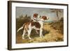 Two Hounds in a Landscape-John Emms-Framed Giclee Print