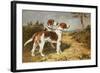 Two Hounds in a Landscape-John Emms-Framed Giclee Print