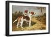 Two Hounds in a Landscape-John Emms-Framed Giclee Print