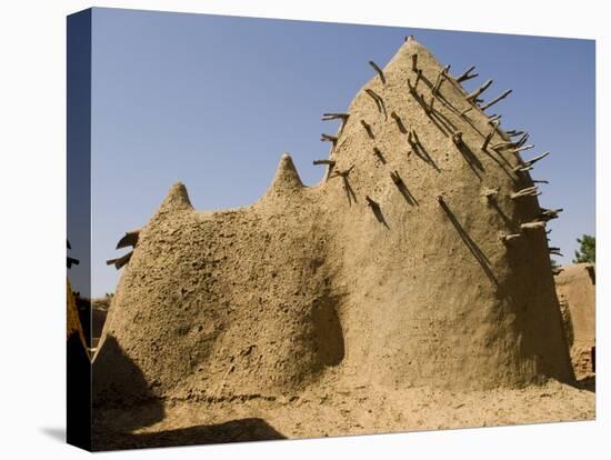 Two Hundred Year Old Mosque of Ba Sounou Sacko, Sekoro, Mali-De Mann Jean-Pierre-Stretched Canvas