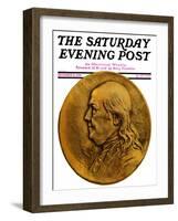 "Two Hundredth Anniversary Number," Saturday Evening Post Cover, December 15, 1928-Julio Kilenyi-Framed Giclee Print
