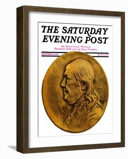 "Two Hundredth Anniversary Number," Saturday Evening Post Cover, December 15, 1928-Julio Kilenyi-Framed Giclee Print