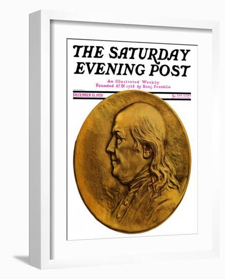 "Two Hundredth Anniversary Number," Saturday Evening Post Cover, December 15, 1928-Julio Kilenyi-Framed Giclee Print