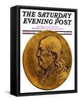 "Two Hundredth Anniversary Number," Saturday Evening Post Cover, December 15, 1928-Julio Kilenyi-Framed Stretched Canvas