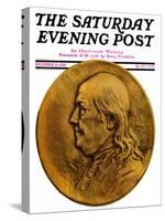 "Two Hundredth Anniversary Number," Saturday Evening Post Cover, December 15, 1928-Julio Kilenyi-Stretched Canvas