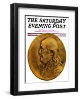 "Two Hundredth Anniversary Number," Saturday Evening Post Cover, December 15, 1928-Julio Kilenyi-Framed Giclee Print