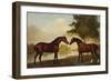 Two Hunters by a Lake-George Stubbs-Framed Giclee Print