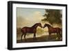 Two Hunters by a Lake-George Stubbs-Framed Giclee Print