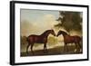 Two Hunters by a Lake-George Stubbs-Framed Giclee Print