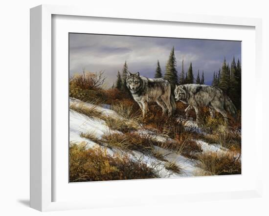 Two Hunters-Trevor V. Swanson-Framed Giclee Print