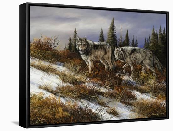 Two Hunters-Trevor V. Swanson-Framed Stretched Canvas