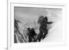 Two Hunza Porters Climb Up To the Fourth Camp on the Abruzzi Spur of K2-null-Framed Giclee Print