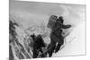 Two Hunza Porters Climb Up To the Fourth Camp on the Abruzzi Spur of K2-null-Mounted Giclee Print