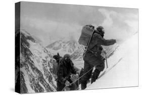 Two Hunza Porters Climb Up To the Fourth Camp on the Abruzzi Spur of K2-null-Stretched Canvas