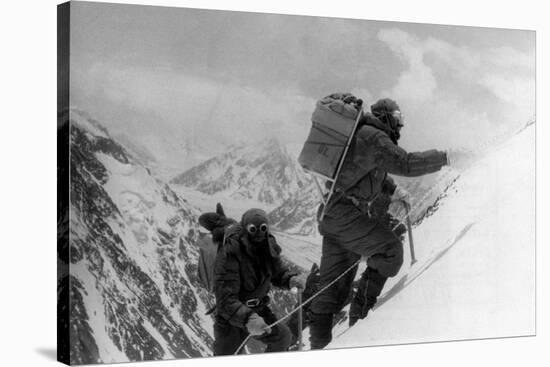 Two Hunza Porters Climb Up To the Fourth Camp on the Abruzzi Spur of K2-null-Stretched Canvas