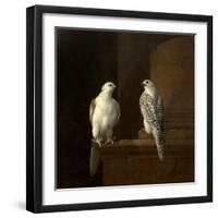 Two Iceland Falcons-Jakob Bogdani Or Bogdany-Framed Giclee Print