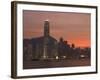 Two Ifc Building and Central, Hong Kong Island Skyline at Dusk, Hong Kong, China-Amanda Hall-Framed Photographic Print