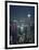 Two Ifc Building on Right and Skyline at Night, Hong Kong, China, Asia-Amanda Hall-Framed Photographic Print